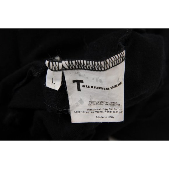 T by Alexander Wang Womens Tank Top Size Large Black 100% Supima Cotton - Picture 8 of 8